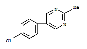 (9CI)-5-(4-氯苯基)-2-甲基嘧啶结构式_82525-22-2结构式
