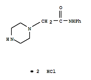 N-苯基-2-哌嗪-1-基乙酰胺双盐酸盐结构式_827614-60-8结构式
