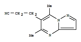 Pyrazolo[1,5-a]pyrimidine-6-propanenitrile,5,7-dimethyl-(9ci) Structure,828299-06-5Structure