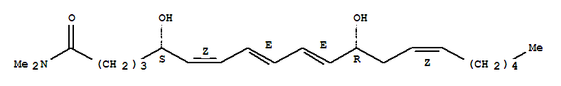 白[细胞]三烯 b4 二甲酰胺结构式_83024-92-4结构式