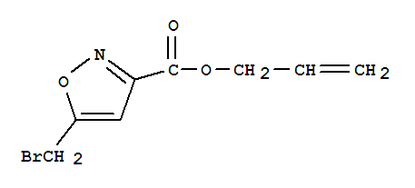 5-(溴甲基)异噁唑-3-羧酸烯丙酯结构式_833445-84-4结构式
