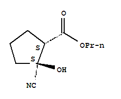 (1R,2R)-rel-(9CI)-2-氰基-2-羟基环戊烷羧酸丙酯结构式_834885-92-6结构式