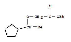 (9CI)-(1-环戊基乙氧基)-乙酸乙酯结构式_836656-91-8结构式