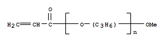 聚(丙二醇)甲基醚丙烯酸结构式_83844-54-6结构式