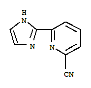 6-(1H-咪唑-2-基)-2-吡啶甲腈结构式_840488-50-8结构式