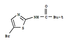 N-(5-溴-2-噻唑)-2,2-二甲基丙酰胺结构式_840493-84-7结构式