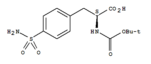 4-(氨基磺酰基)-n-boc-l-苯基丙氨酸结构式_84053-14-5结构式