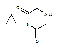 (9CI)-1-环丙基-2,6-哌嗪二酮结构式_841274-03-1结构式