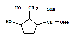 (9ci)-2-(二甲氧基甲基)-5-羟基-环戊烷甲醇结构式_84231-15-2结构式