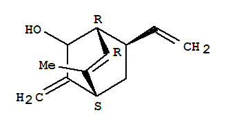 (1R,4S,7R)-5-甲基-3-亚甲基-7-乙烯基双环[2.2.2]辛-5-烯-2-醇结构式_845293-91-6结构式