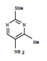 4-甲基-2-(甲基硫代)-5-嘧啶胺结构式_847139-63-3结构式