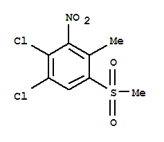 1,2-Dichloro-4-methyl-5-(methylsulfonyl)-3-nitrobenzene Structure,849035-79-6Structure