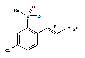 (2E)-3-[4-chloro-2-(methylsulfonyl)phenyl]acrylicacid Structure,849035-82-1Structure