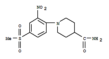 1-[4-(Methylsulfonyl)-2-nitrophenyl]piperidine-4-carboxamide Structure,849035-88-7Structure