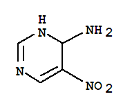 (9ci)-1,4-二氢-5-硝基-4-嘧啶胺结构式_84928-80-3结构式