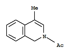 (9CI)-2-乙酰基-1,2-二氢-4-甲基异喹啉结构式_849341-06-6结构式