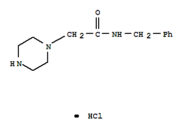 哌嗪-乙酸-苄基酰胺盐酸盐结构式_850415-38-2结构式