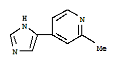Pyridine,4-(1h-imidazol-4-yl)-2-methyl-(9ci) Structure,851262-44-7Structure