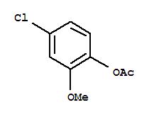 1-乙酰氧基-4-氯-2-甲氧基苯结构式_85430-09-7结构式