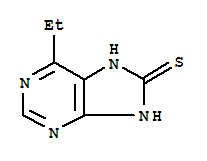 8H-purine-8-thione,6-ethyl-7,9-dihydro- Structure,854695-33-3Structure