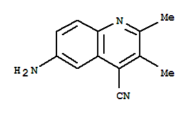 6-氨基-2,3-二甲基-4-喹啉甲腈结构式_855165-27-4结构式