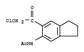 Acetamide,n-(6-chloroacetyl-5-indanyl)-(4ci) Structure,855880-59-0Structure