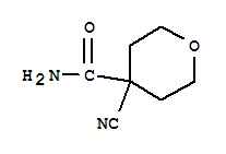 (3CI)-4-氰基四氢-吡喃-4-羧酰胺结构式_856067-31-7结构式