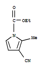 (3CI)-3-氰基-2-甲基-1-吡咯羧酸乙酯结构式_856120-96-2结构式