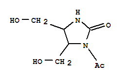 2-Imidazolidinone 1-acetyl-,4,5-bis(hydroxymethyl)-(7ci) Structure,856331-38-9Structure