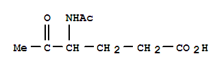Hexanoic acid,4-acetamido-5-oxo-(5ci) Structure,856348-58-8Structure