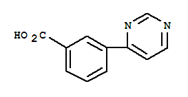 3-(嘧啶-4-基)苯甲酸结构式_856905-14-1结构式