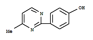 (9CI)-4-(4-甲基-2-嘧啶)-苯酚结构式_856906-00-8结构式