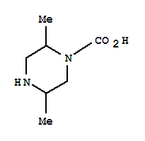 2,5-二甲基-1-哌嗪羧酸结构式_856929-73-2结构式