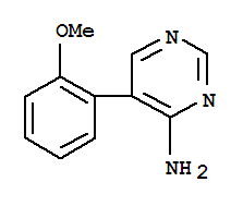 (5CI)-4-氨基-5-[o-甲氧基苯基]-嘧啶结构式_856974-25-9结构式