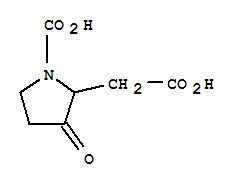 1-羧基-3-氧代-2-吡咯烷乙酸结构式_857205-87-9结构式