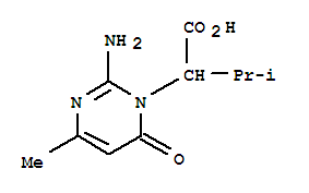 1(6H)-pyrimidineacetic acid,2-amino--alpha--isopropyl-4-methyl-6-oxo-(5ci) Structure,857409-62-2Structure