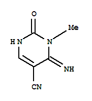 5-Pyrimidinecarbonitrile,1,2,3,6-tetrahydro-6-imino-1-methyl-2-oxo- Structure,857410-47-0Structure