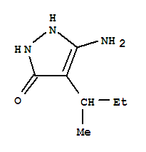 5-氨基-4-仲-丁基-1,2-二氢-3H-吡唑-3-酮结构式_857988-45-5结构式