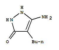 5-氨基-4-丁基-1,2-二氢-3H-吡唑-3-酮结构式_857988-46-6结构式