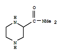 N,N-二甲基-2-哌嗪羧酰胺结构式_85817-21-6结构式