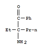 2-氨基-2-乙基-1-苯基-1-戊酮结构式_858184-47-1结构式