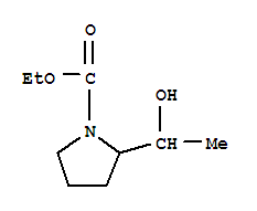 2-(1-羟基乙基)-1-吡咯烷羧酸乙酯结构式_858273-41-3结构式