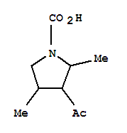 3-乙酰基-2,4-二甲基-1-吡咯烷羧酸结构式_858273-50-4结构式