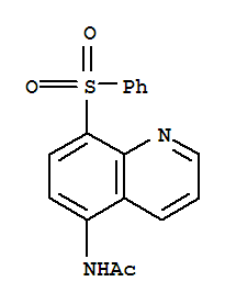 (4CI)-5-乙酰氨基-8-(苯基磺酰基)-喹啉结构式_858277-12-0结构式