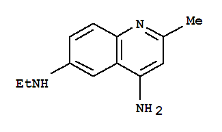 4-氨基-6-乙基氨基喹哪啶结构式_858451-60-2结构式