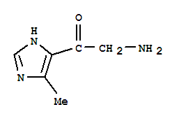 2-氨基-1-(4-甲基-1H-咪唑-5-基)乙酮结构式_858489-26-6结构式