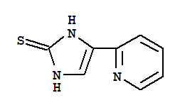 4-吡啶-2-基-1,3-二氢-咪唑-2-硫酮结构式_858513-34-5结构式