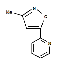 (9CI)-2-(3-甲基-5-异噁唑基)-吡啶结构式_85903-37-3结构式