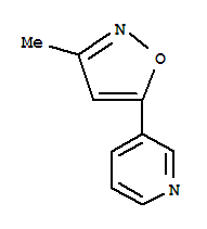 (9CI)-3-(3-甲基-5-异噁唑)-吡啶结构式_85903-38-4结构式