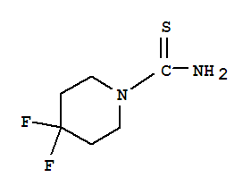 4,4-二氟-1-哌啶硫代甲酰胺结构式_860344-90-7结构式